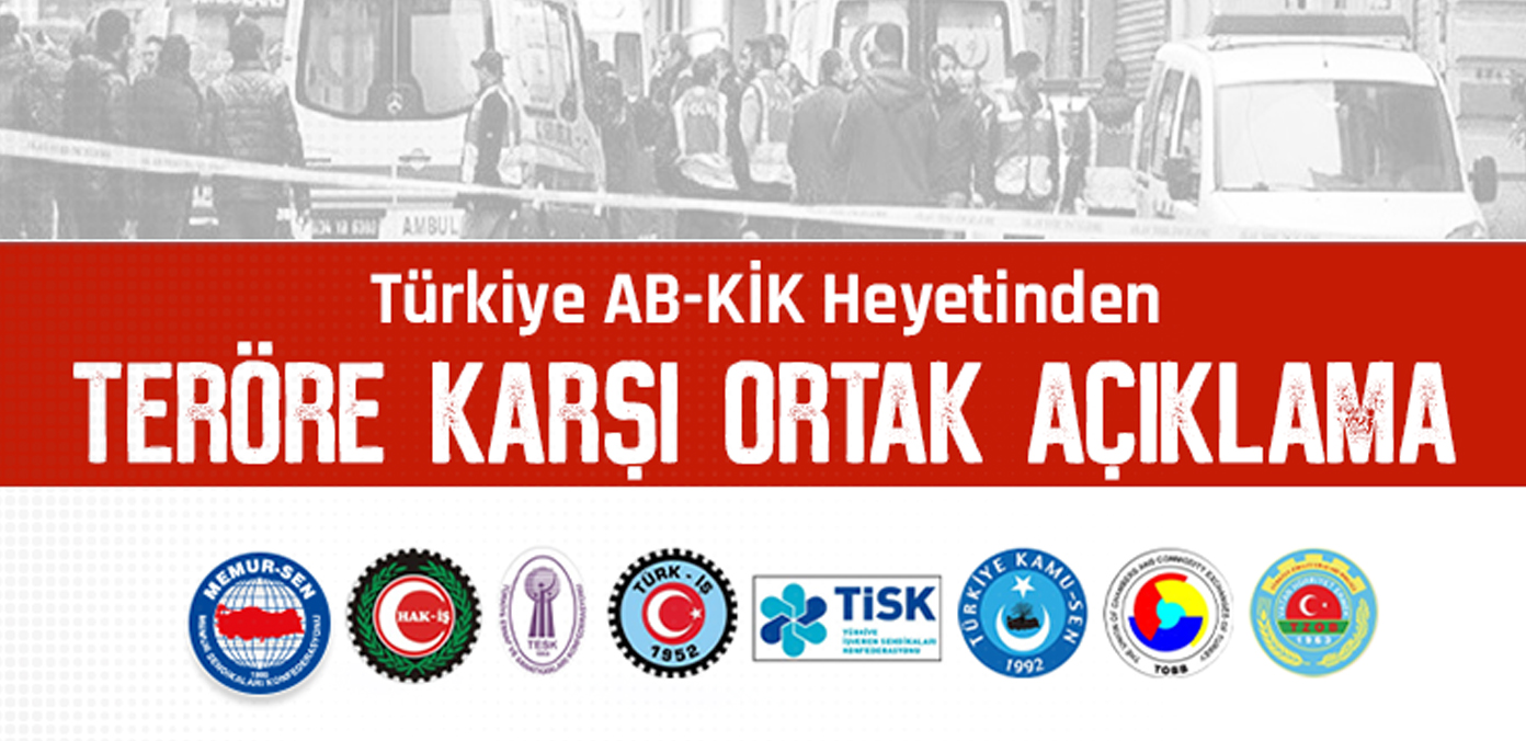 Türkiye AB-KİK Heyeti’nden teröre karşı ortak açıklama